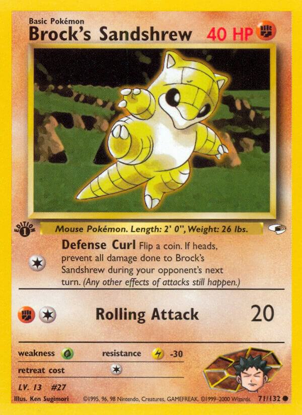 Image for Brock's Sandshrew (71) (071/132) (G1) - Pokemon