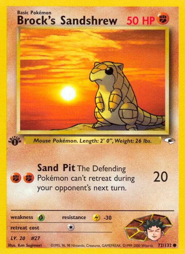 Image for Brock's Sandshrew (72) (072/132) (G1) - Pokemon