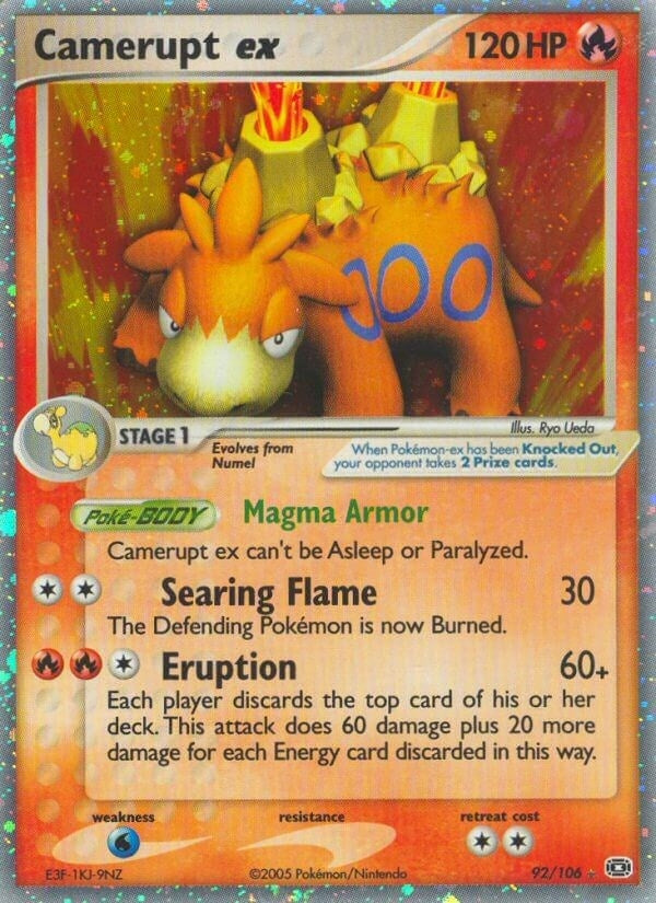 Image for Camerupt ex (92/106) (EM) - Pokemon