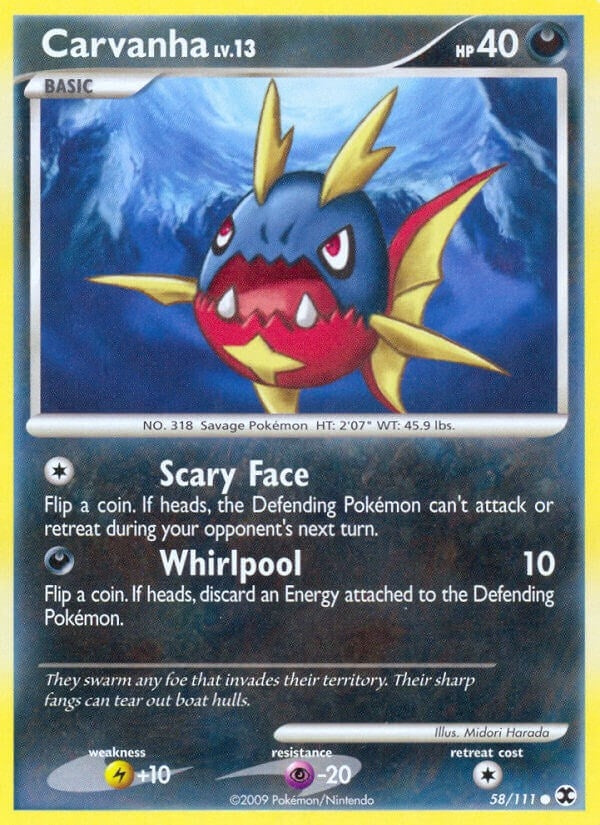 Image for Carvanha (58/111) (RR) - Pokemon