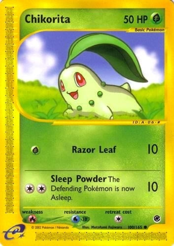 Image for Chikorita (100) (100/165) (EX) - Pokemon