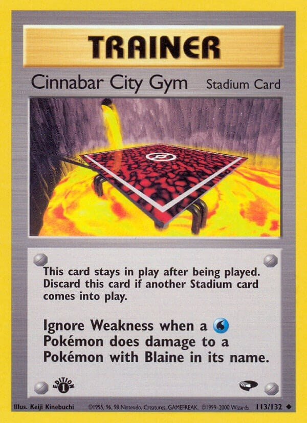 Image for Cinnabar City Gym (113/132) (G2) - Pokemon