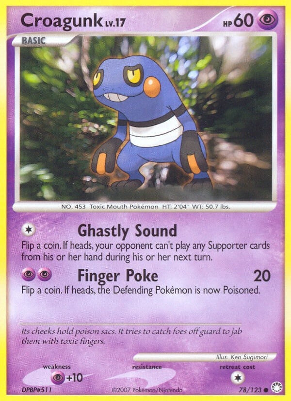 Image for Croagunk (78/123) (MT) - Pokemon