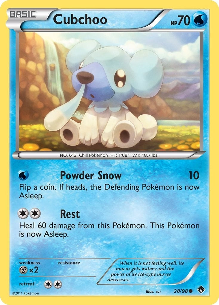 Image for Cubchoo (28) (28/98) (EPO) - Pokemon