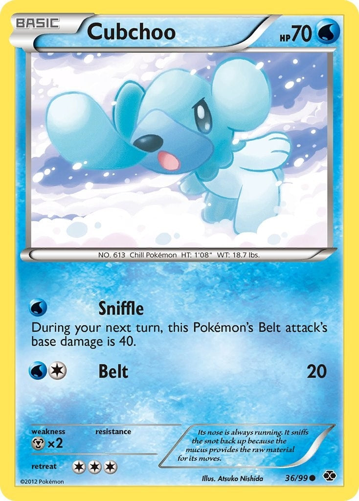 Image for Cubchoo (36/99) (NXD) - Pokemon
