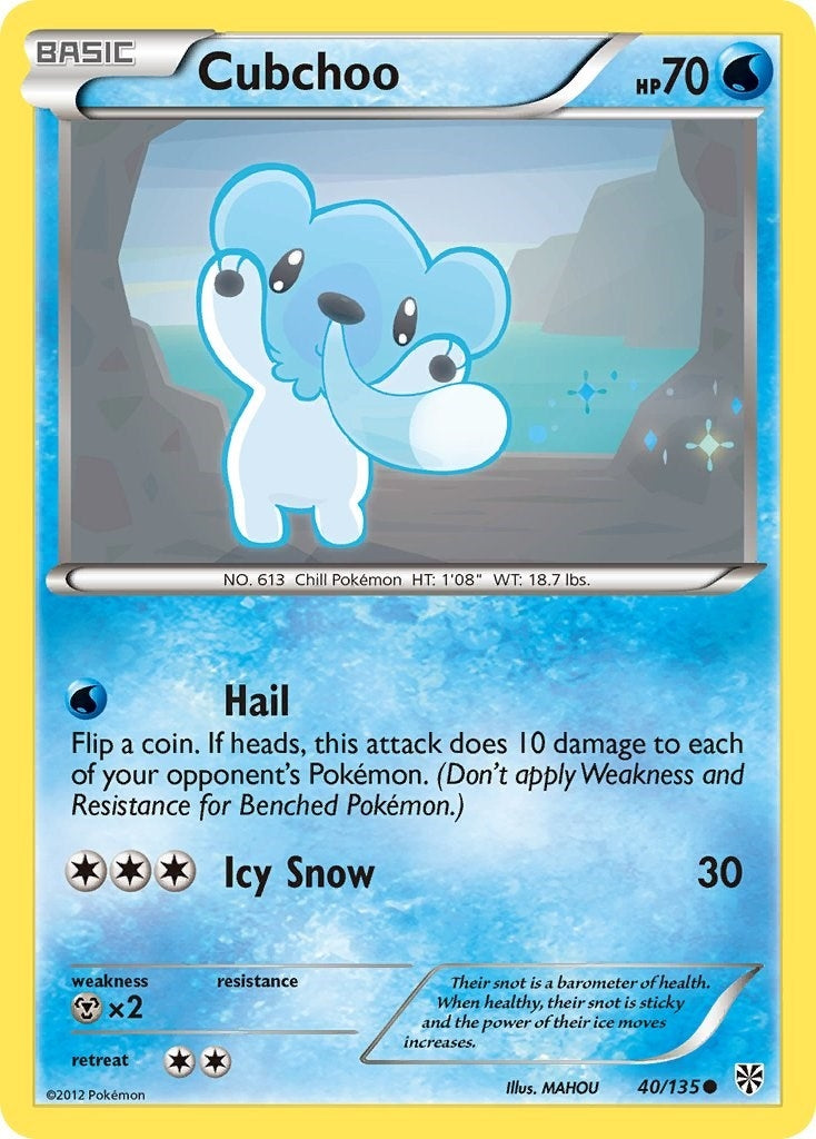 Image for Cubchoo (40/135) (PLS) - Pokemon