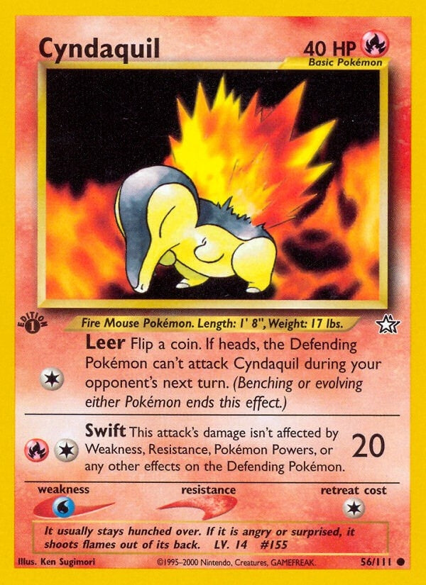 Image for Cyndaquil (56) (056/111) (N1) - Pokemon