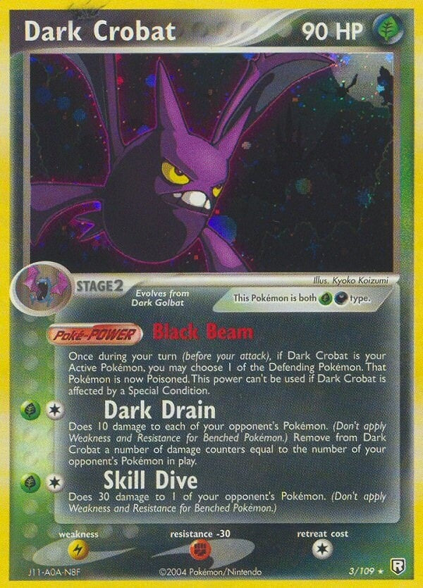 Image for Dark Crobat (3/109) (RR) - Pokemon