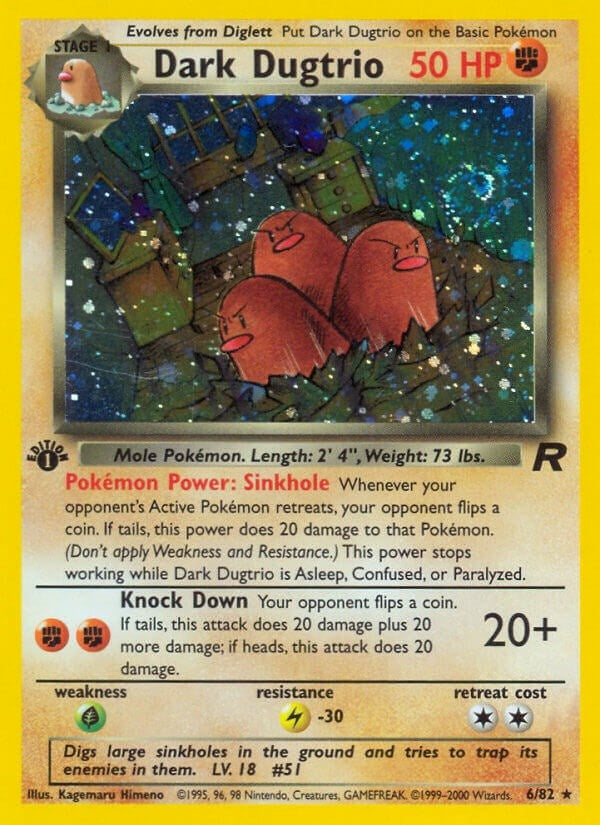 Image for Dark Dugtrio (6) (06/82) (TR) - Pokemon