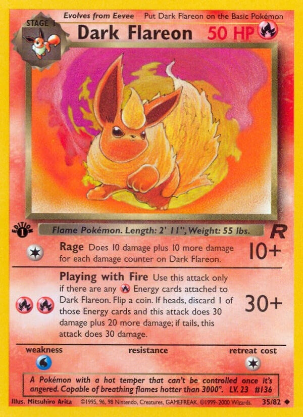 Image for Dark Flareon (35/82) (TR) - Pokemon