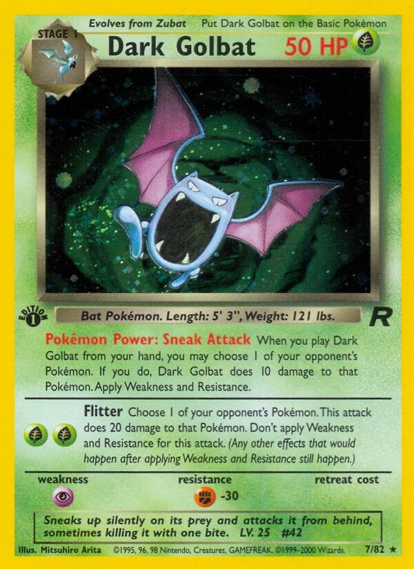 Image for Dark Golbat (7) (07/82) (TR) - Pokemon