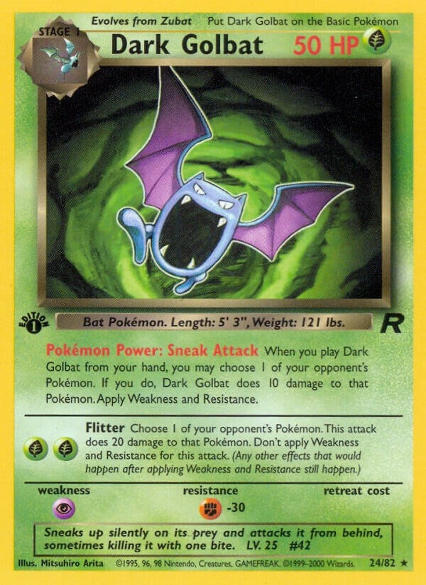 Image for Dark Golbat (24) (24/82) (TR) - Pokemon
