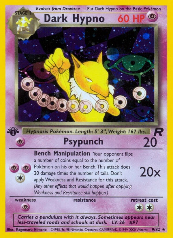Image for Dark Hypno (9) (09/82) (TR) - Pokemon