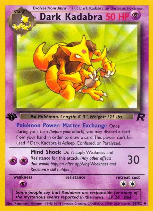 Image for Dark Kadabra (39/82) (TR) - Pokemon