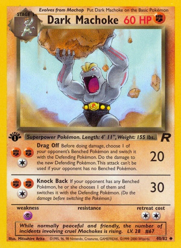 Image for Dark Machoke (40/82) (TR) - Pokemon