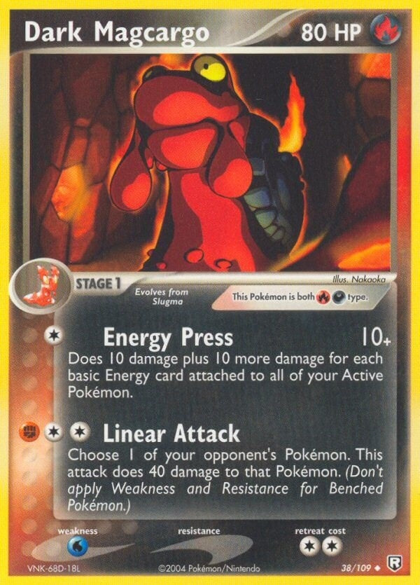 Image for Dark Magcargo (38/109) (RR) - Pokemon