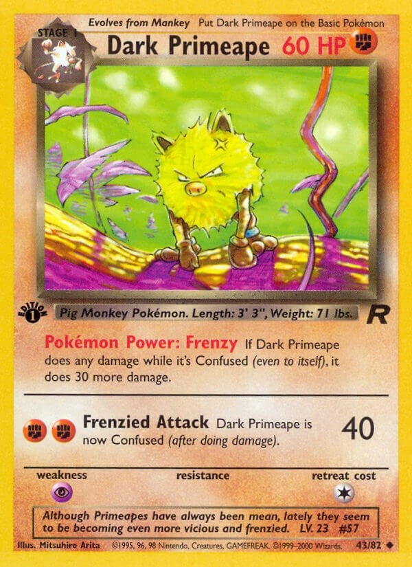 Image for Dark Primeape (43/82) (TR) - Pokemon