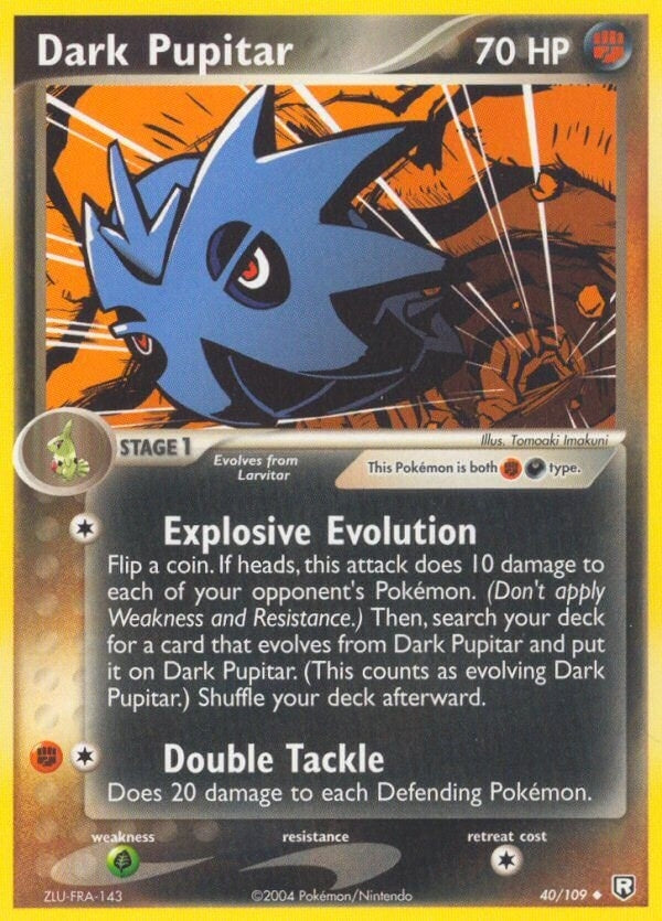 Image for Dark Pupitar (40/109) (RR) - Pokemon