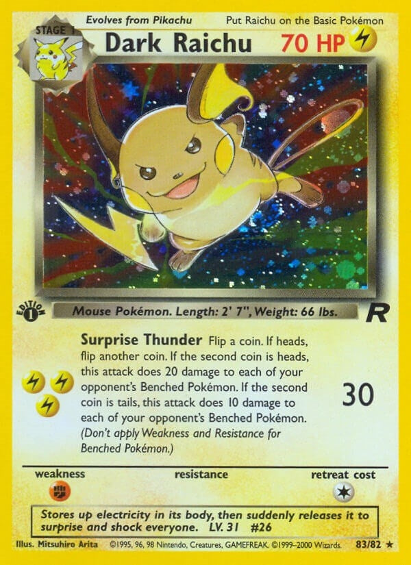 Image for Dark Raichu (83/82) (TR) - Pokemon