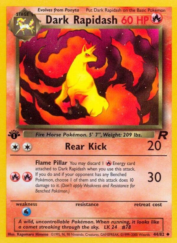 Image for Dark Rapidash (44/82) (TR) - Pokemon
