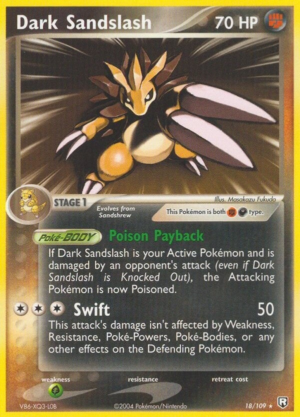 Image for Dark Sandslash (18/109) (RR) - Pokemon