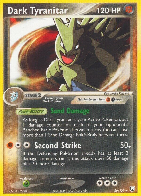 Image for Dark Tyranitar (20/109) (RR) - Pokemon