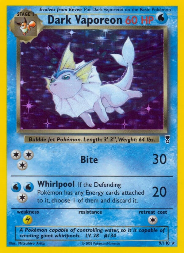 Image for Dark Vaporeon (009/110) (LC) - Pokemon