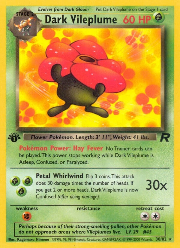 Image for Dark Vileplume (30) (30/82) (TR) - Pokemon