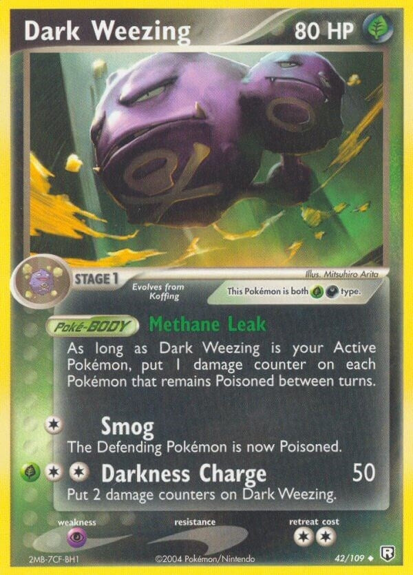 Image for Dark Weezing (42/109) (RR) - Pokemon