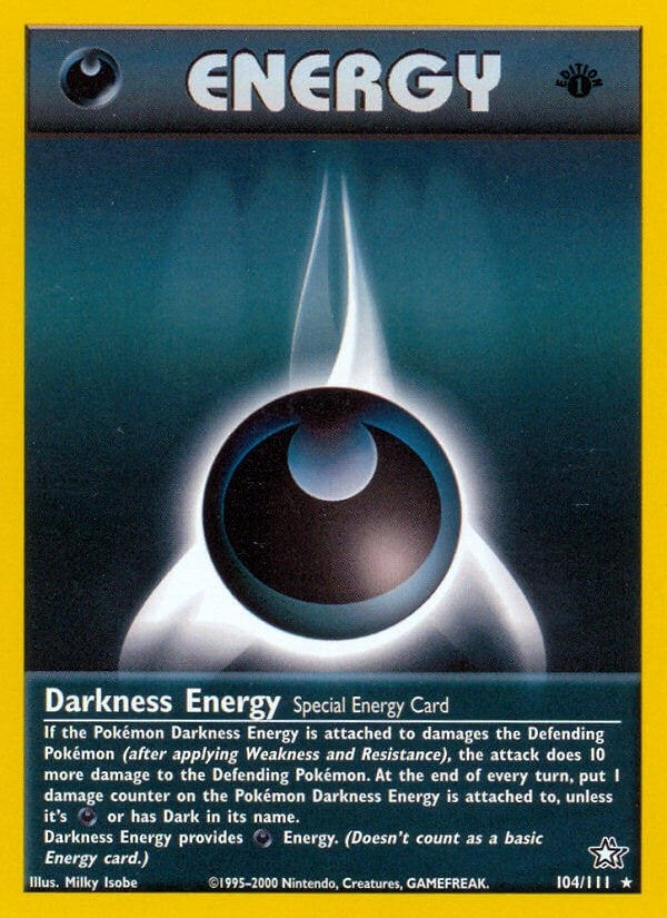 Image for Darkness Energy (104/111) (N1) - Pokemon