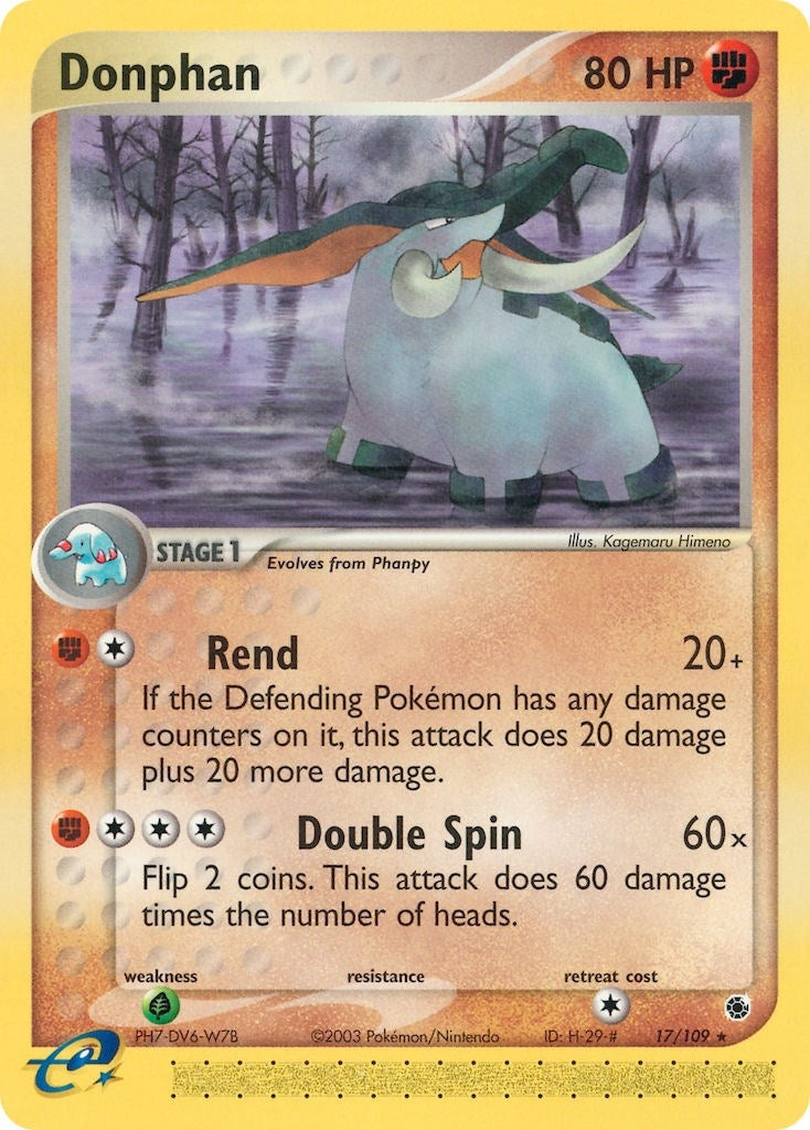 Image for Donphan (17/109) (RS) - Pokemon