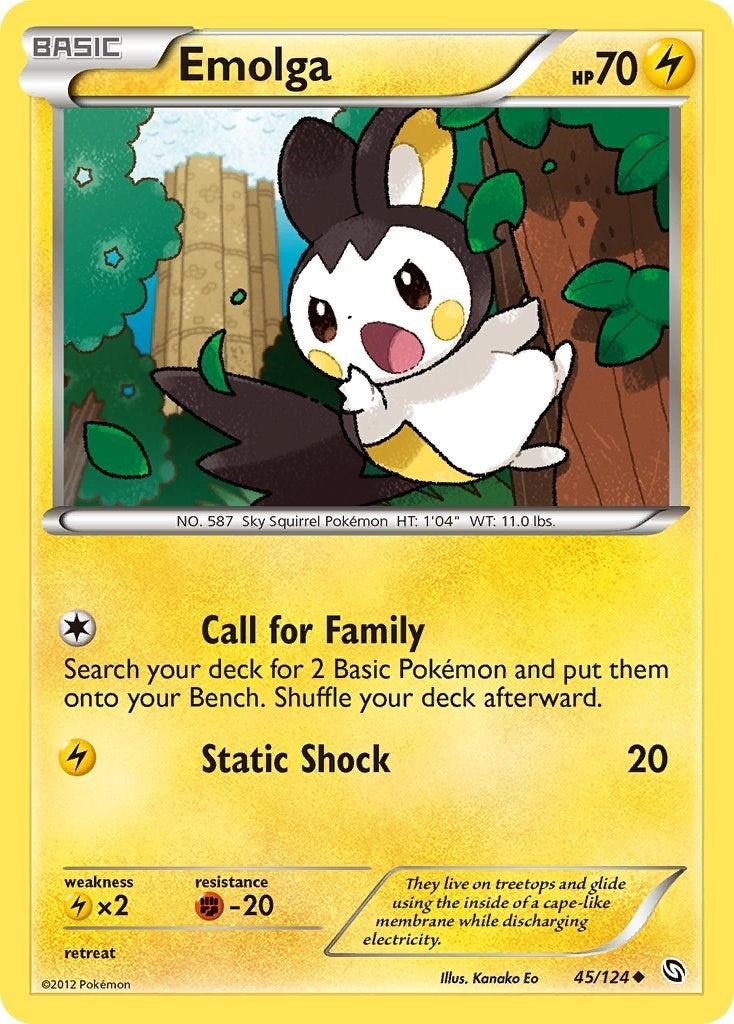 Image for Emolga (45/124) (DRX) - Pokemon