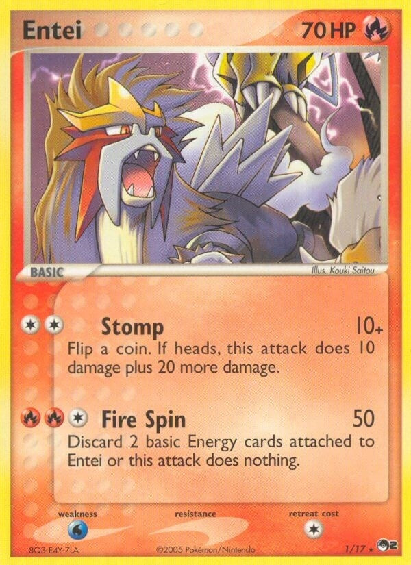 Image for Entei (001/017) (POP) - Pokemon