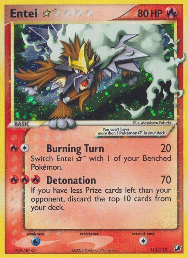 Image for Entei Star (113/115) (UF) - Pokemon