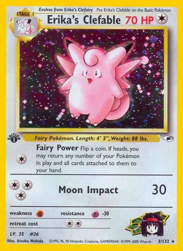 Image for Erika's Clefable (003/132) (G1) - Pokemon