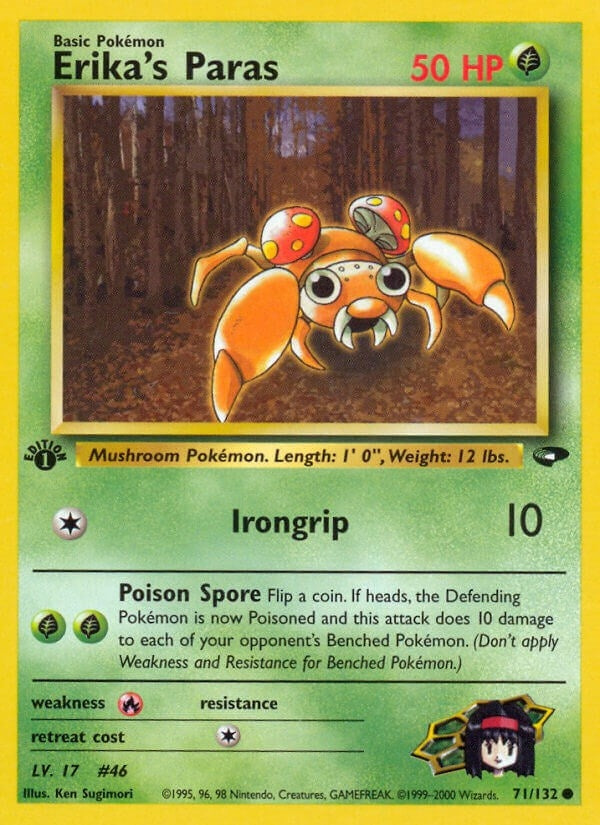 Image for Erika's Paras (071/132) (G2) - Pokemon