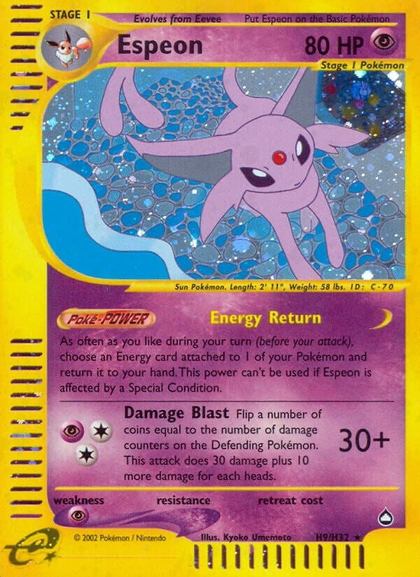 Image for Espeon (H9) (H09/H32) (AQ) - Pokemon