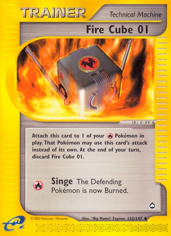 Image for Fire Cube 01 (122/147) (AQ) - Pokemon