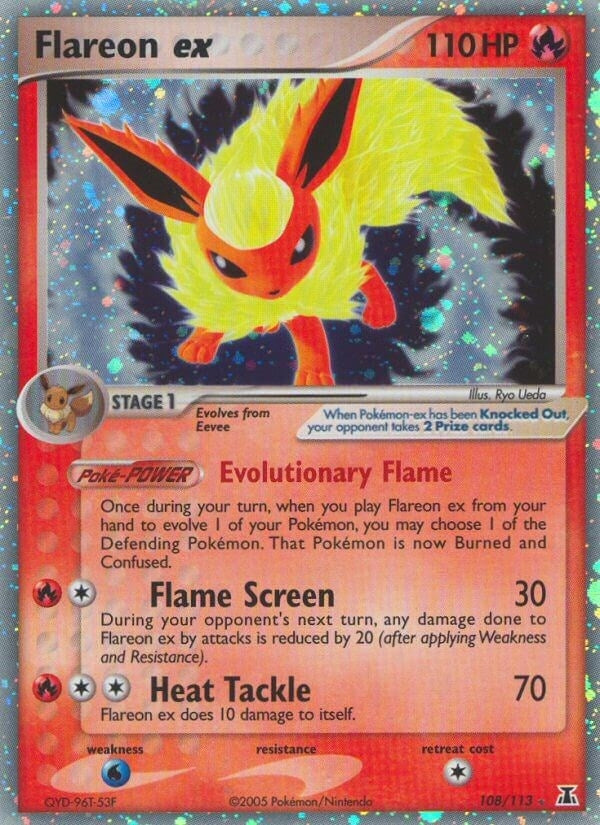Image for Flareon ex (108/113) (DS) - Pokemon