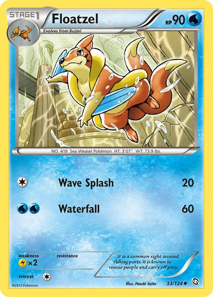 Image for Floatzel (33/124) (DRX) - Pokemon