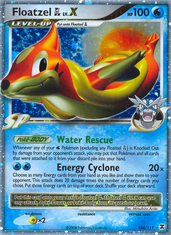 Image for Floatzel GL Lv.X (104/111) (RR) - Pokemon