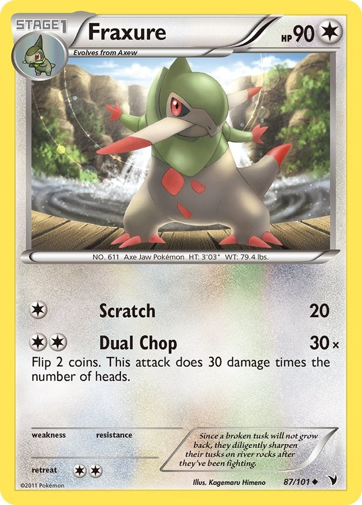 Image for Fraxure (87/101) (NVI) - Pokemon
