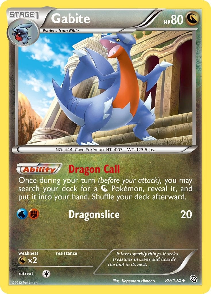 Image for Gabite (89) (89/124) (DRX) - Pokemon