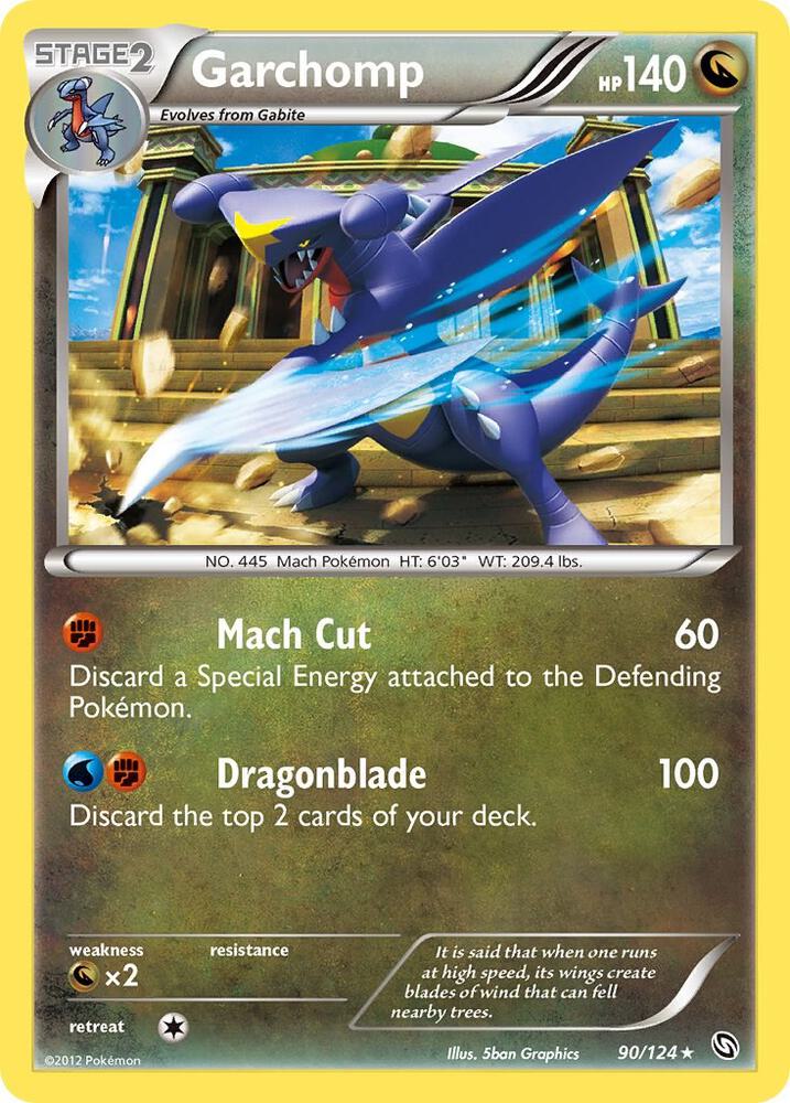 Image for Garchomp (90) (90/124) (DRX) - Pokemon