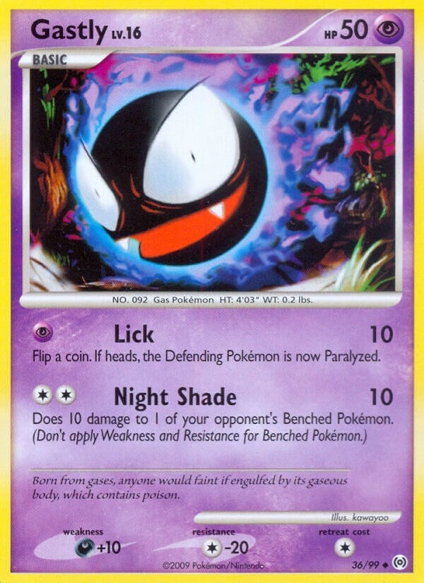 Image for Gastly (36) (36/99) (AR) - Pokemon