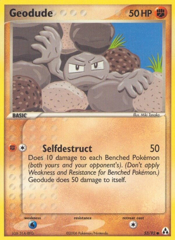 Image for Geodude (53/92) (LM) - Pokemon