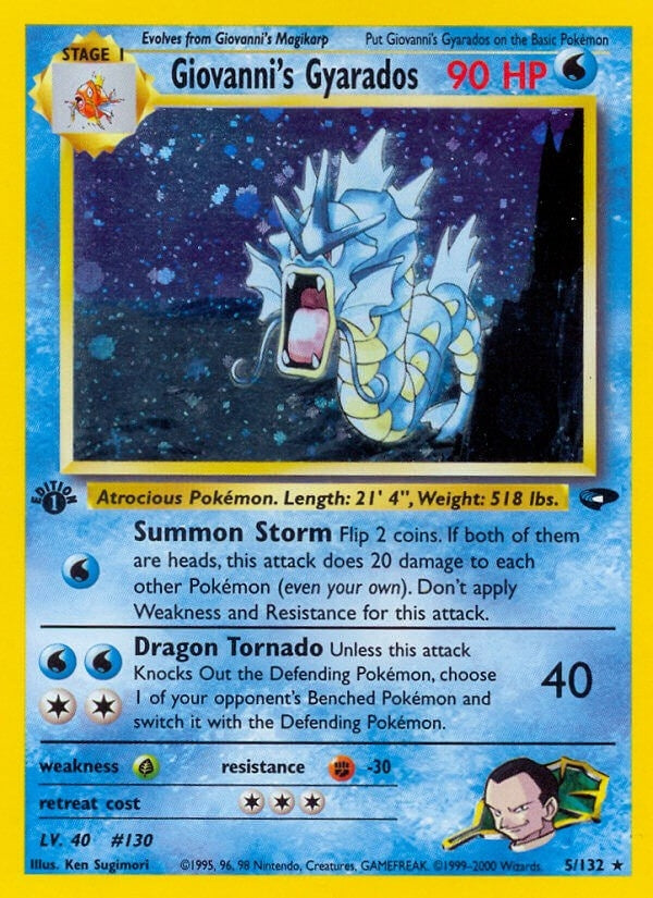Image for Giovanni's Gyarados (005/132) (G2) - Pokemon