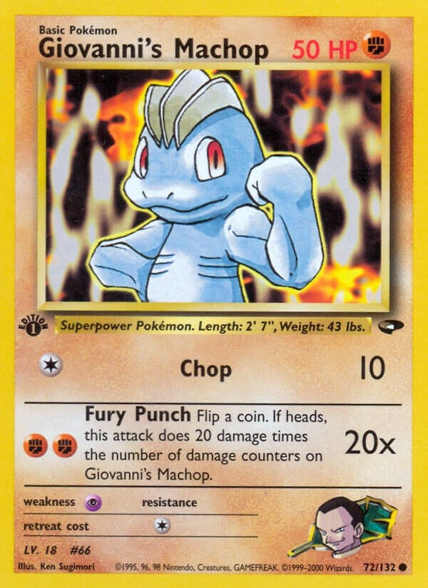 Image for Giovanni's Machop (072/132) (G2) - Pokemon