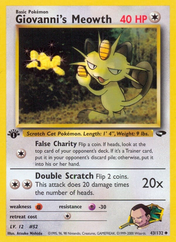 Image for Giovanni's Meowth (43) (043/132) (G2) - Pokemon