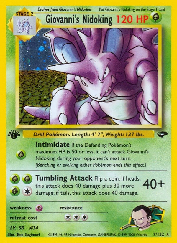 Image for Giovanni's Nidoking (007/132) (G2) - Pokemon